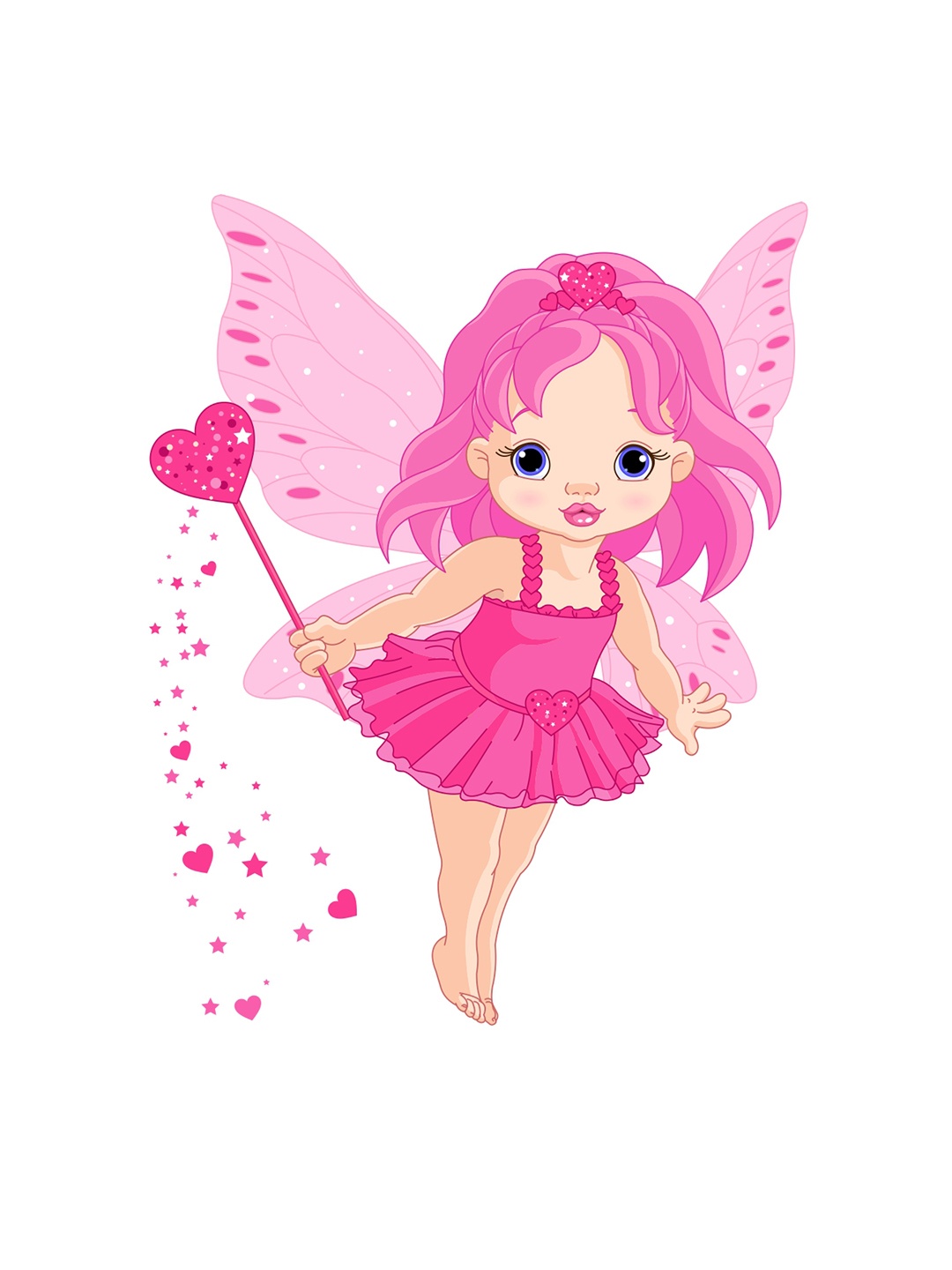 

rawpockets Multicolour Baby Angel PVC Vinyl Wall Stickers, Multi