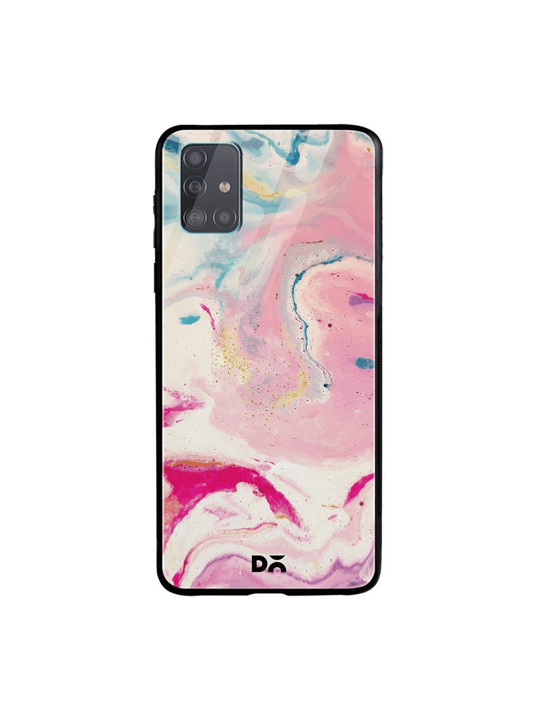 

DailyObjects Pink & Blue Shades Of Marble Samsung Galaxy A71 Glass Case