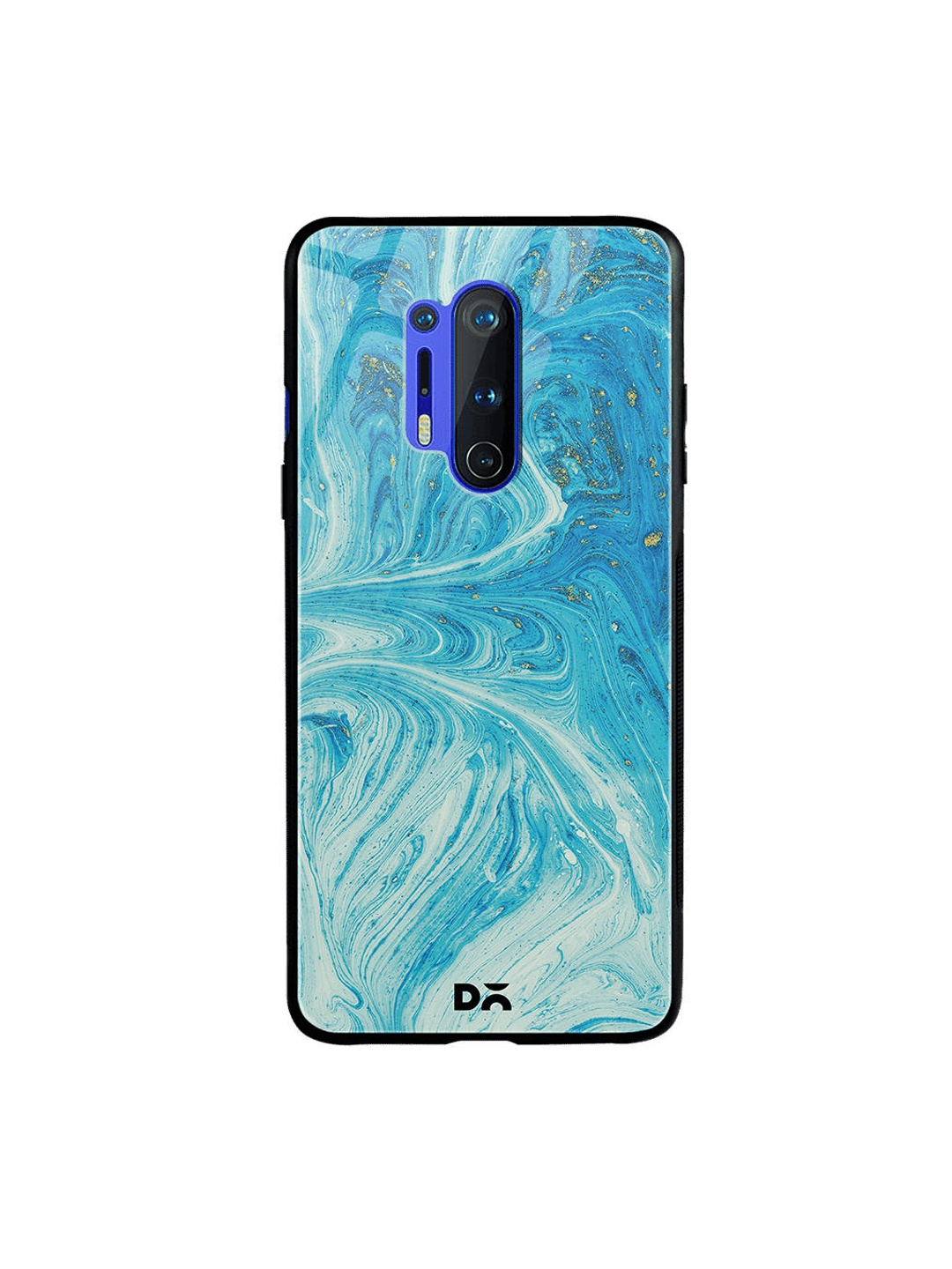 

DailyObjects Blue & White Marble Painting OnePlus 8 Pro Glass Case