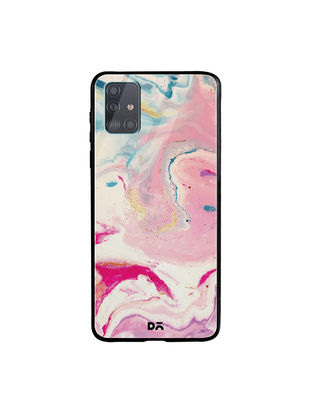

DailyObjects Pink & Cream-Coloured Shades Of Marble Samsung Galaxy A51 Glass Case