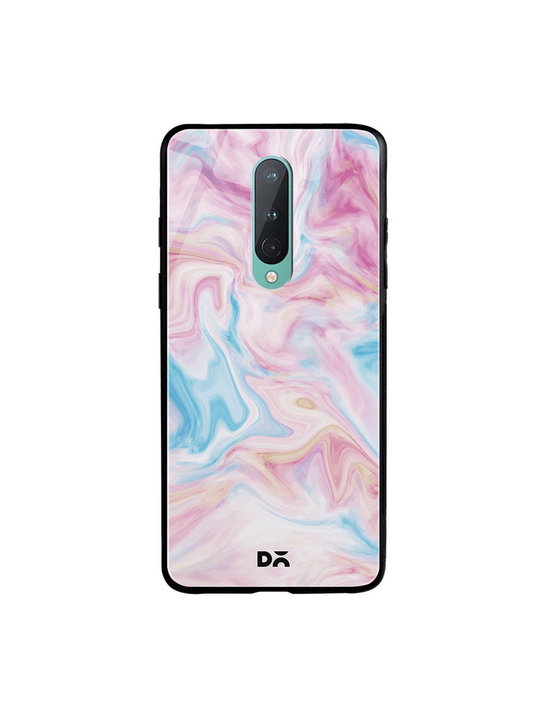 

DailyObjects Pink & Blue Pastel Marble OnePlus 8 Glass Case