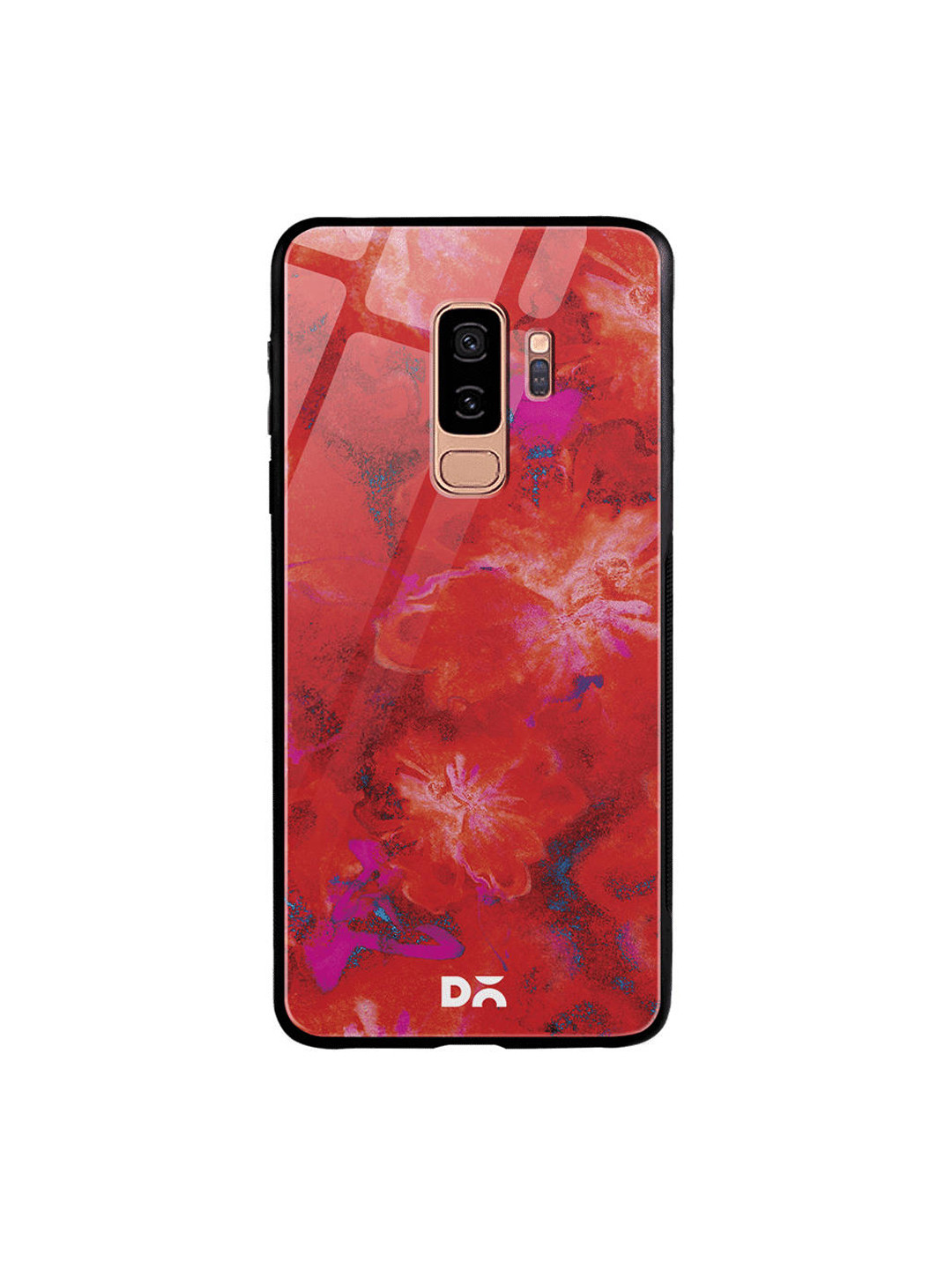

DailyObjects Red Marble Flowers Samsung Galaxy S9 Plus Glass Case