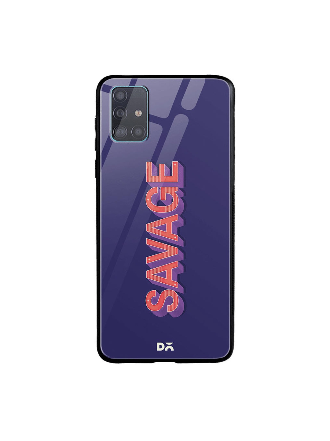 

DailyObjects Navy Blue & Orange A Savage Samsung Galaxy A51 Glass Case