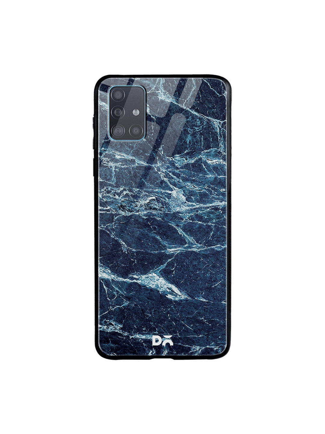 

DailyObjects Navy Blue Sea Marble Samsung Galaxy A71 Glass Case