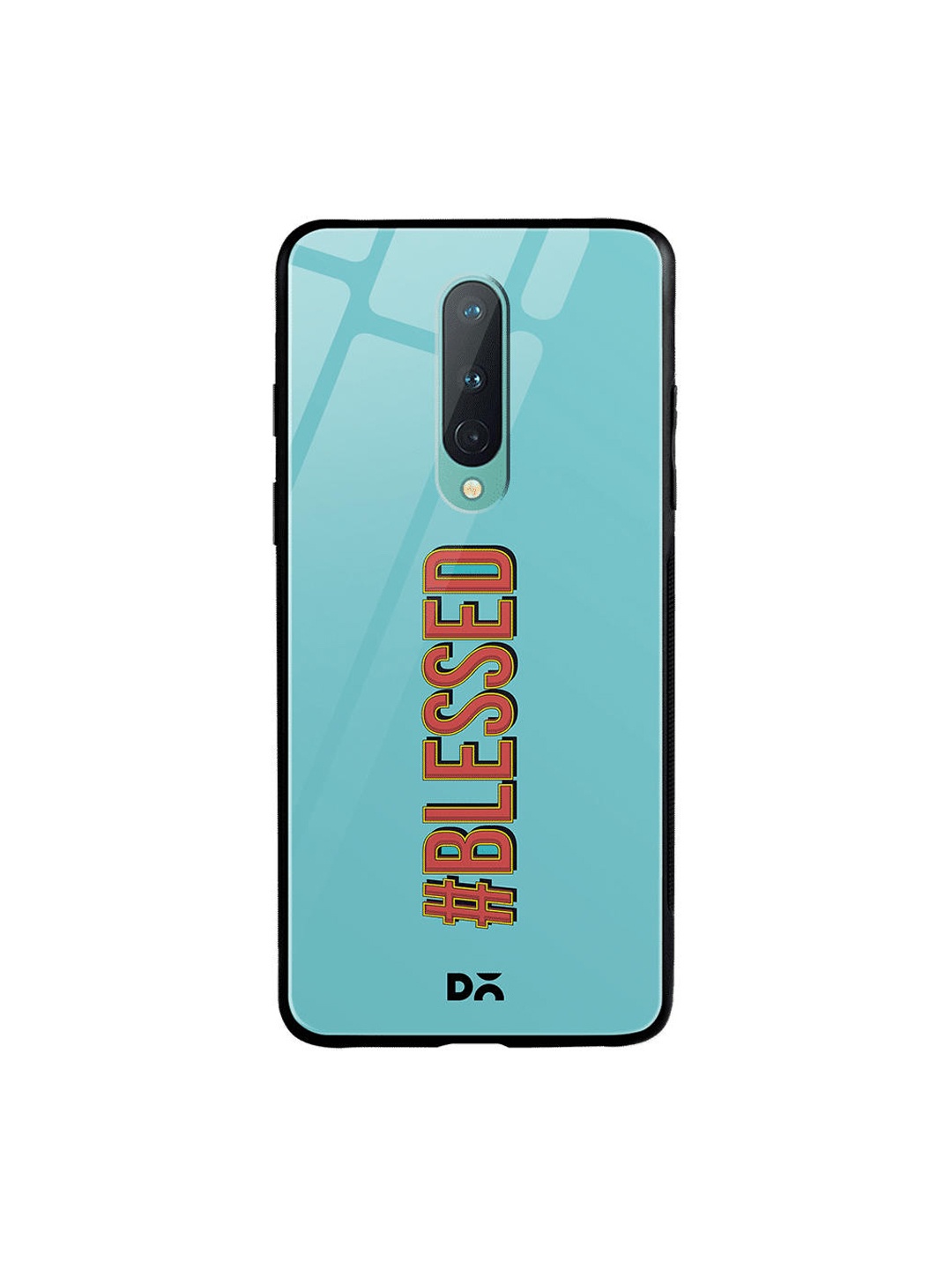 

DailyObjects Blue & Red Blessed OnePlus 8 Glass Case