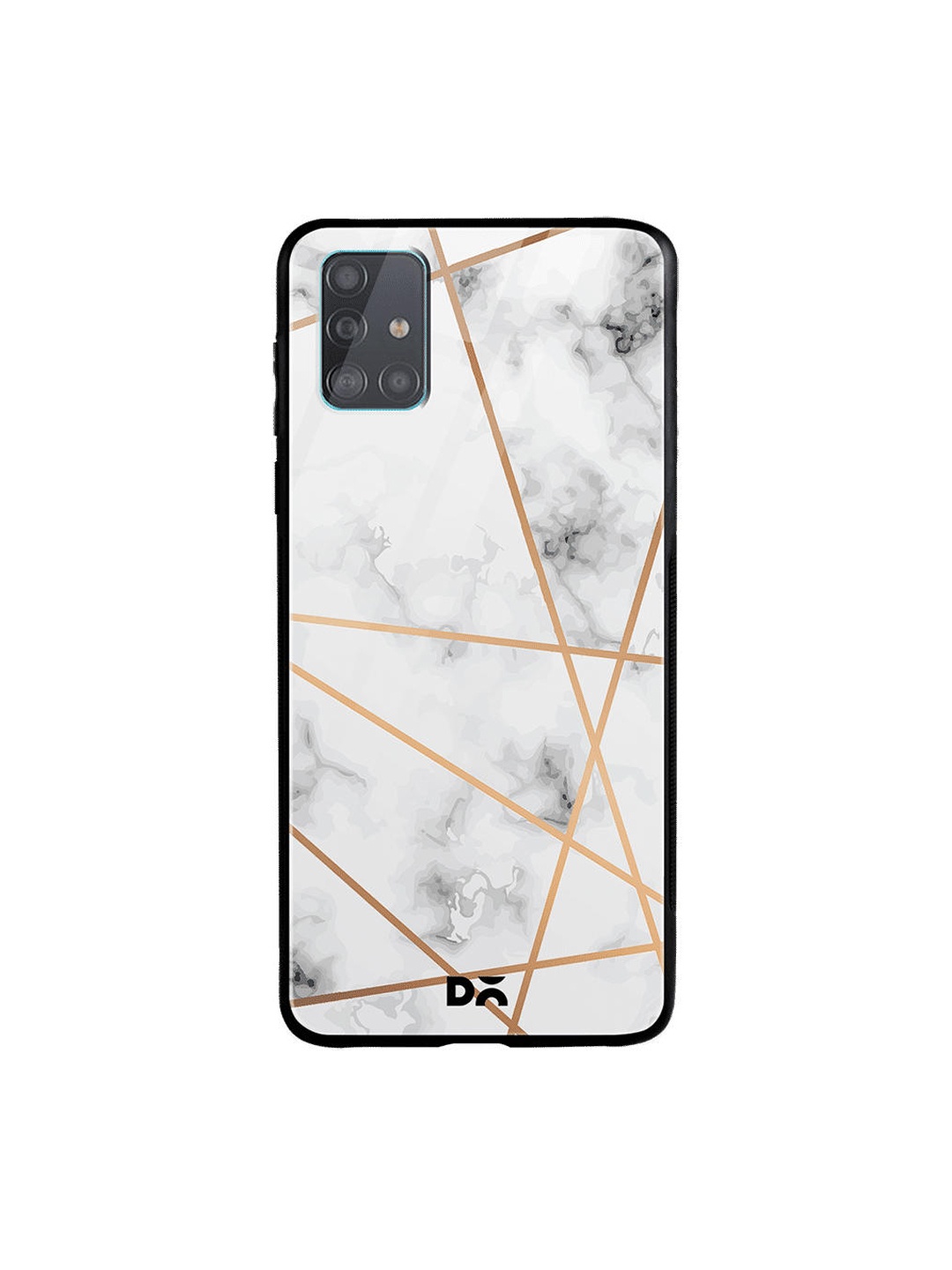 

DailyObjects Grey & White Marble Lines Samsung Galaxy A71 Glass Case