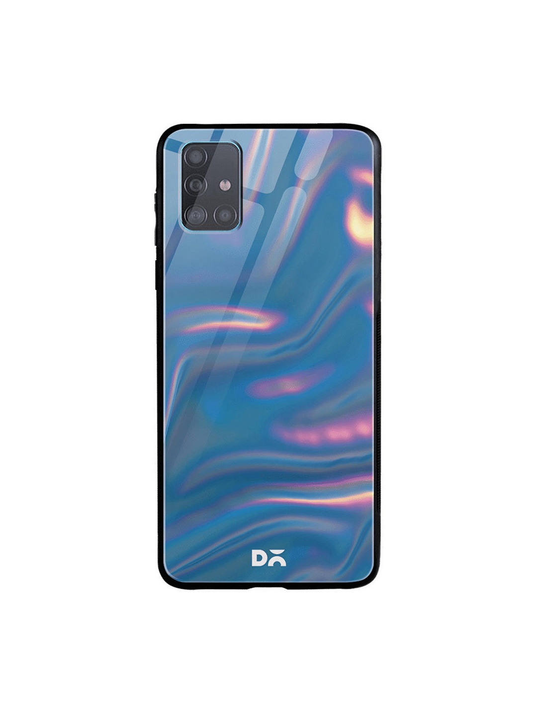 

DailyObjects Blue & Pink Holo Satin Samsung Galaxy A71 Glass Case