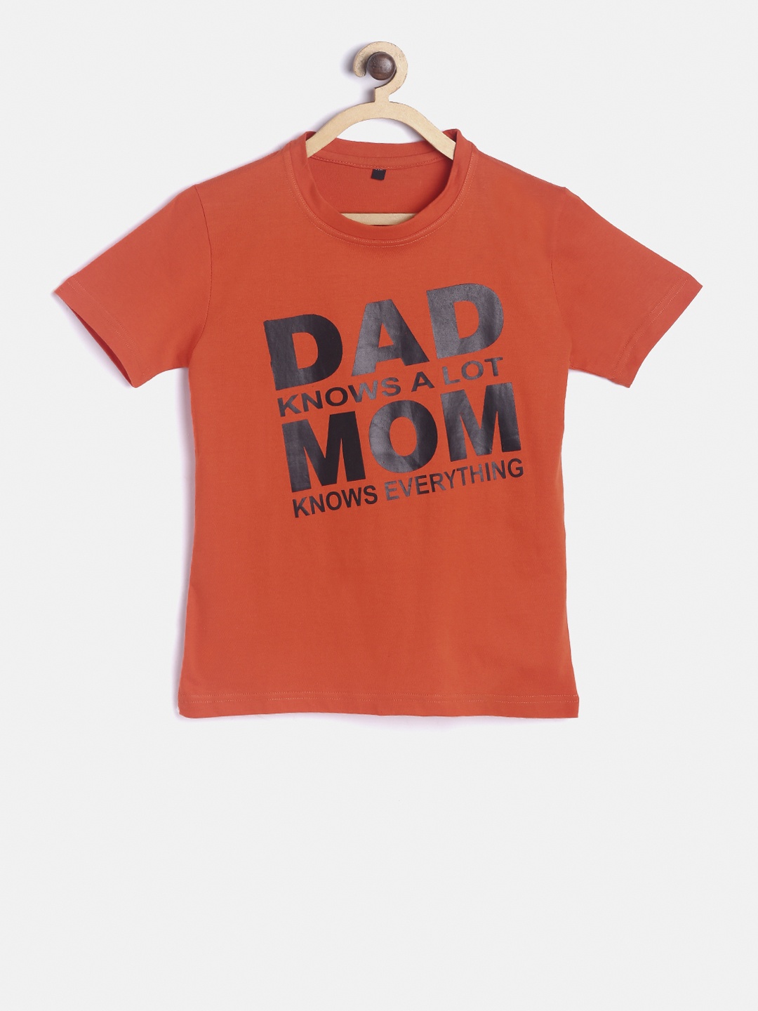 

TINY HUG Boys Red Printed Round Neck T-shirt