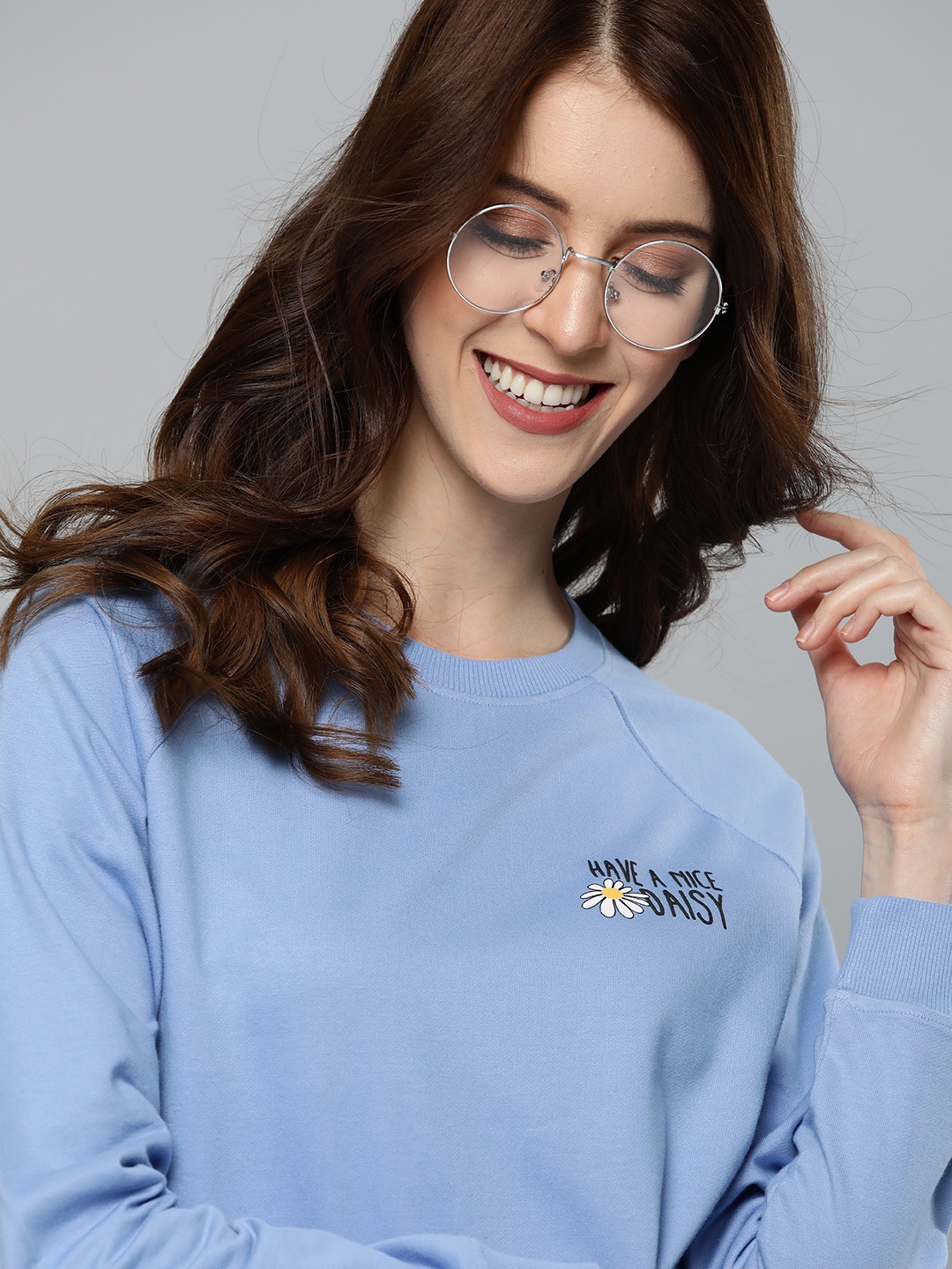 

Mast & Harbour Women Blue Solid Sweatshirt