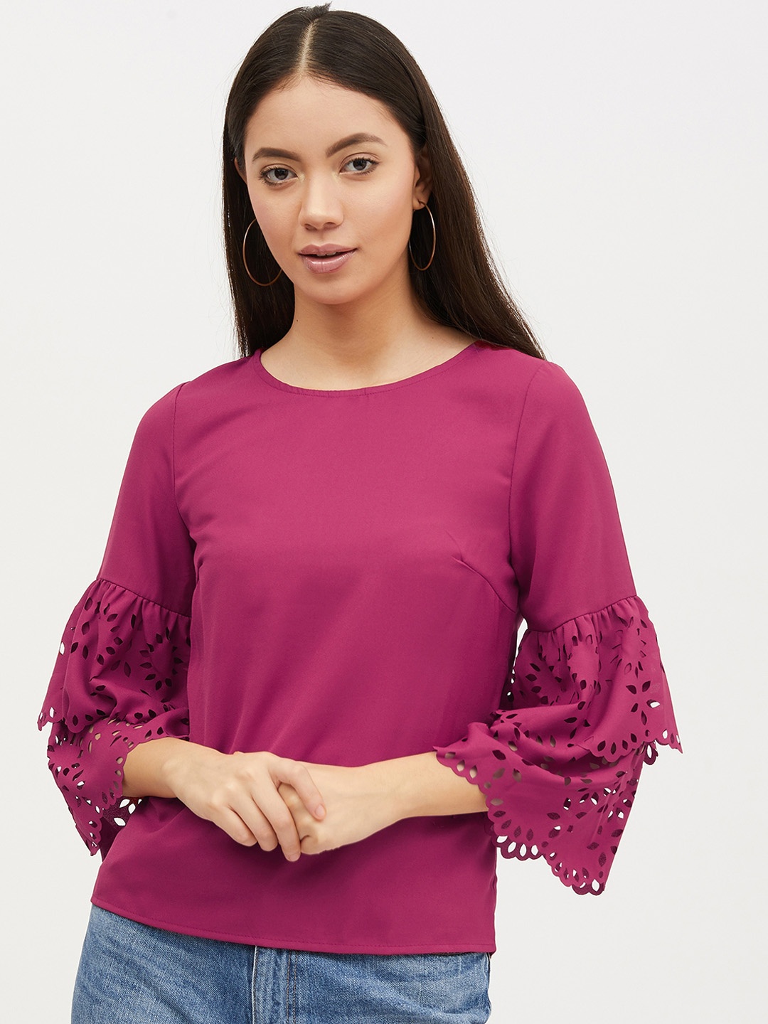 

Harpa Women Purple Solid Top