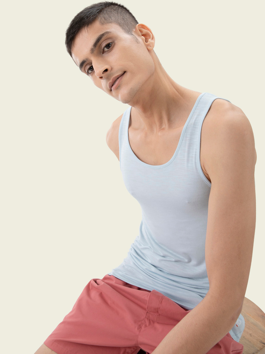 

DAMENSCH Men Bamboo Round Neck Vest DAM-VEST-IB, Assorted