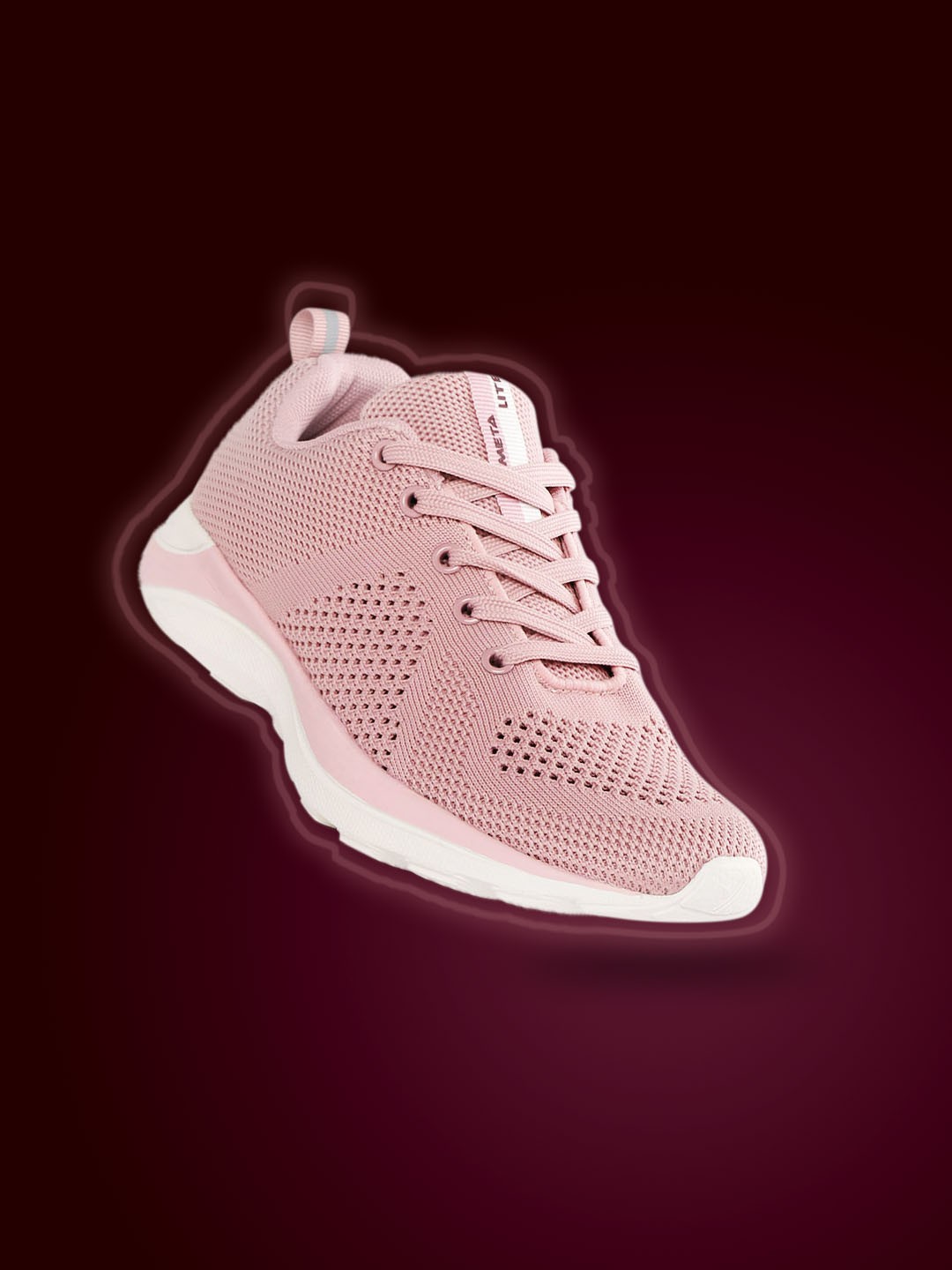 

HRX by Hrithik Roshan Women Pink Woven Design Metalite Running Shoes