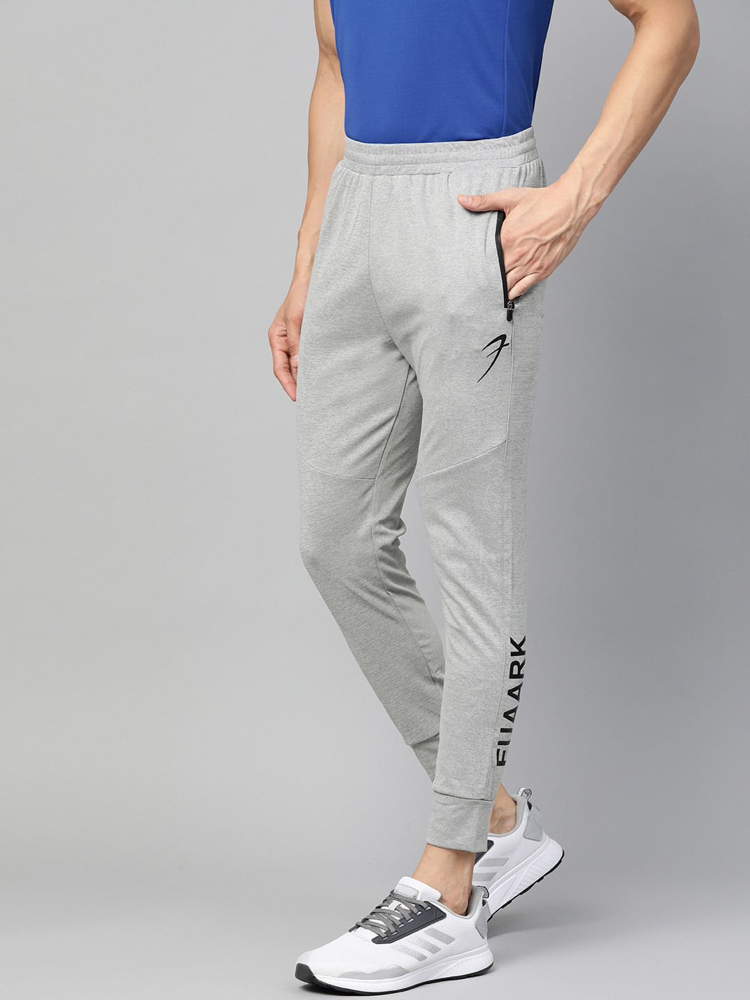 

FUAARK Men Grey Slim Fit Self Design Training Joggers