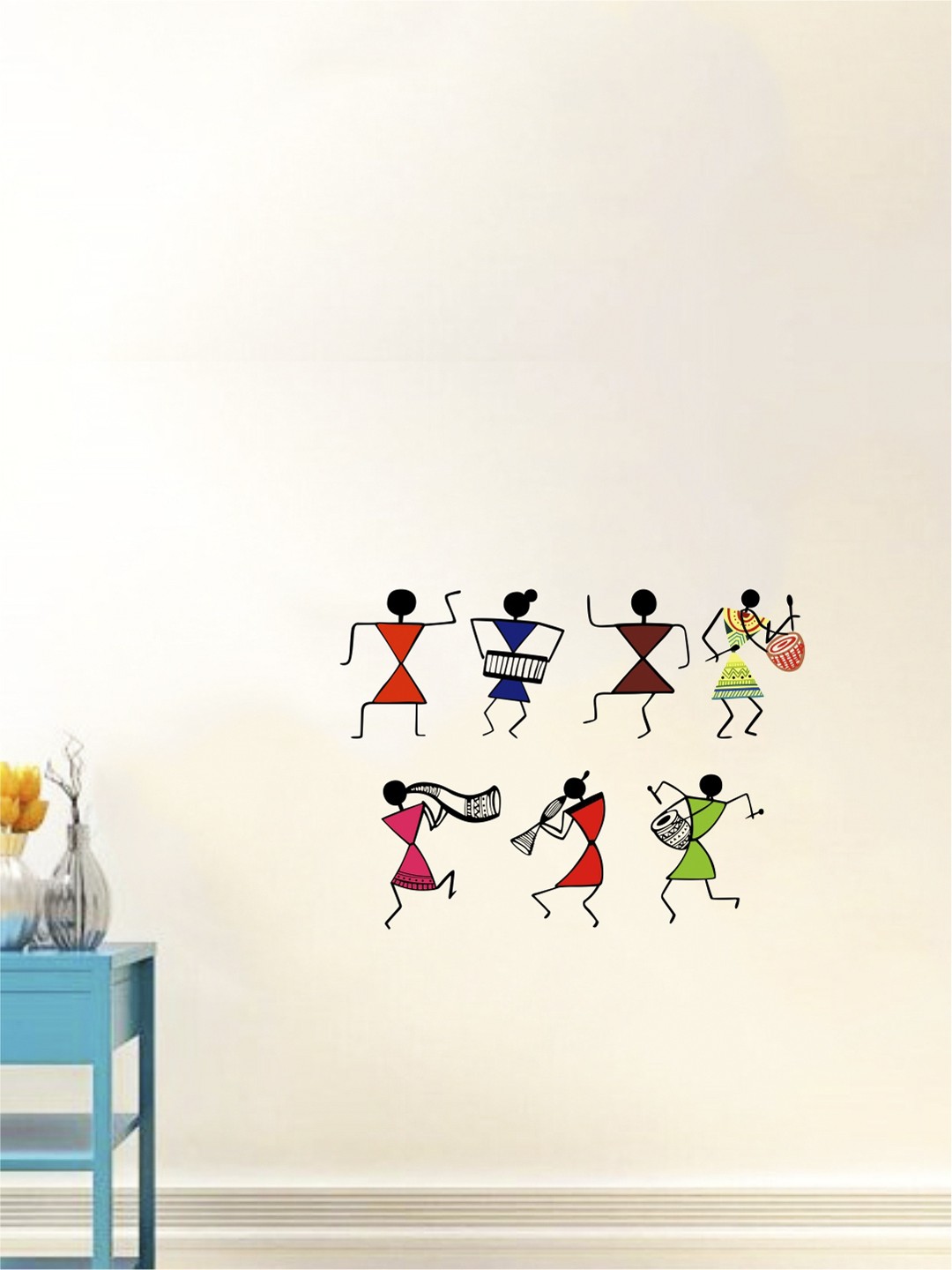 

rawpockets Multicoloured Wall Sticker, Multi