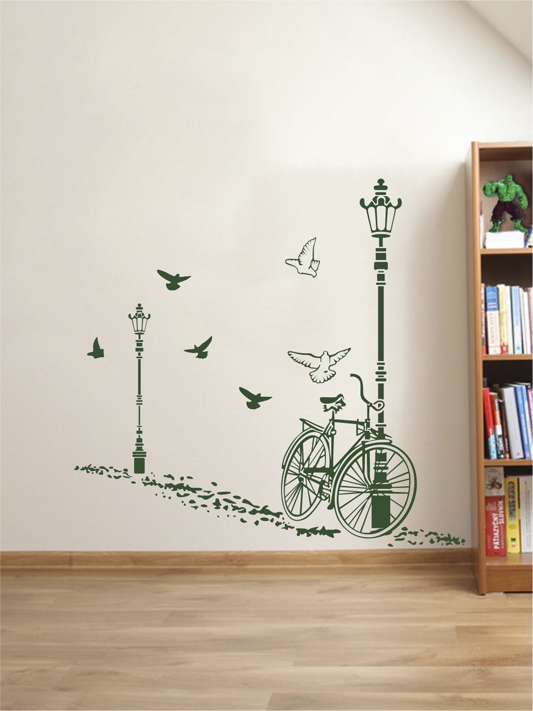 

rawpockets Green Vintage Bicycle Wall Stickers