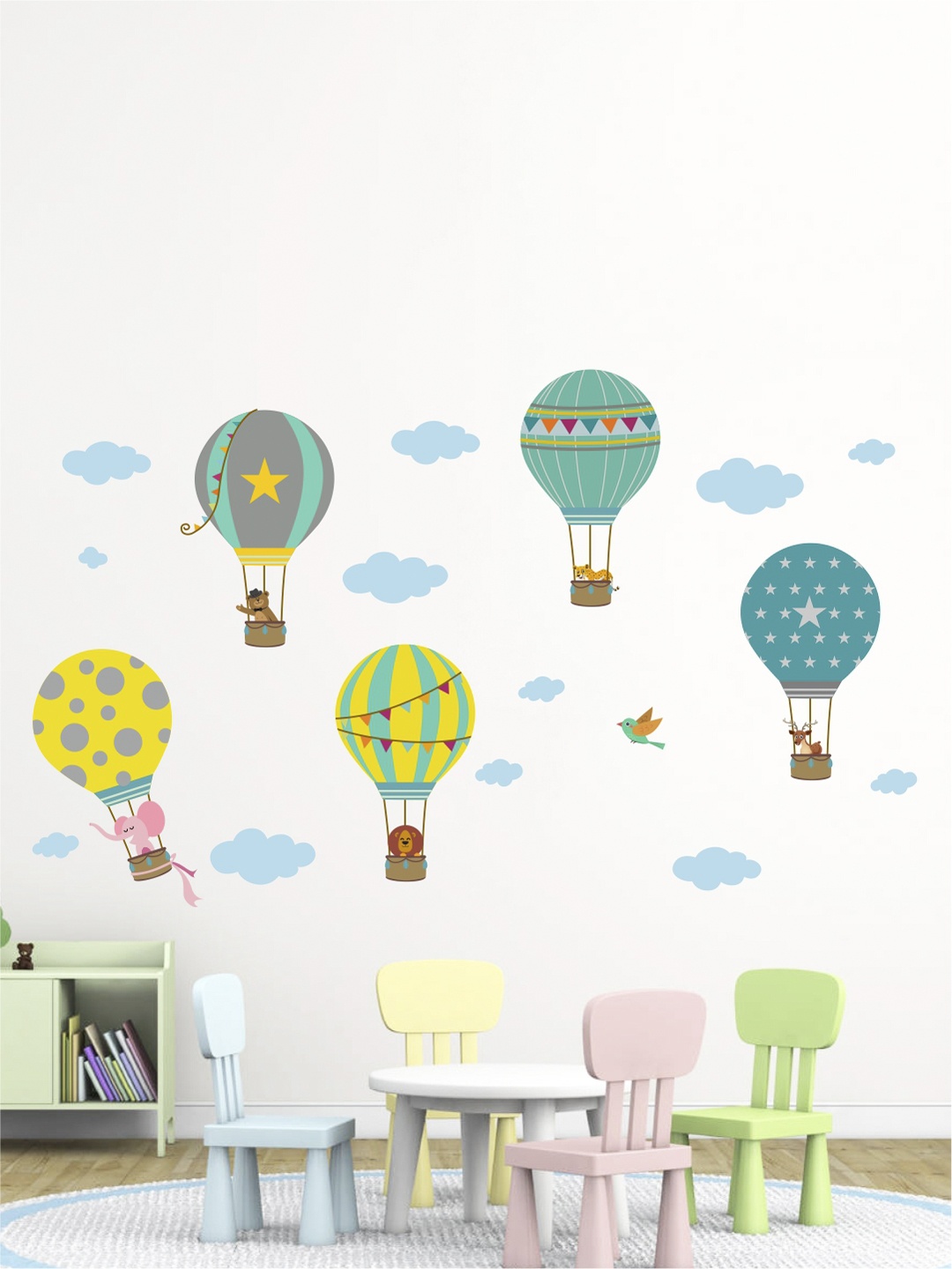 

rawpockets Multicoloured Wall Sticker, Multi