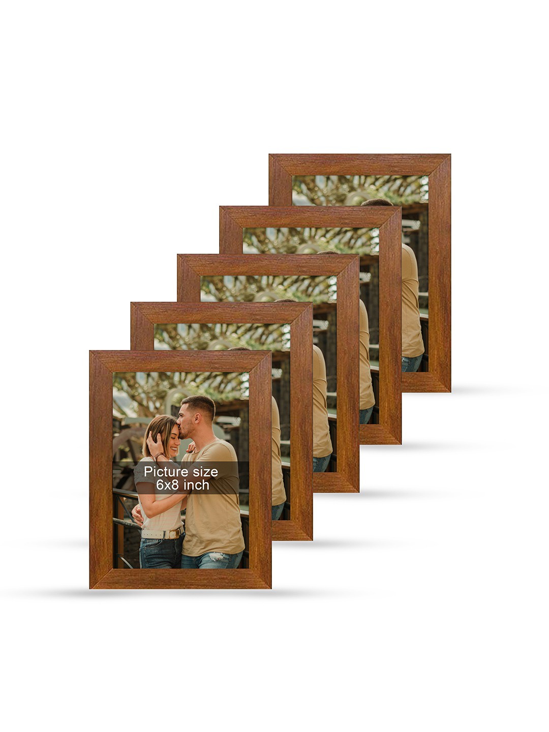 

Art Street Set Of 5 Black Solid Individual Wall Photo Frames
