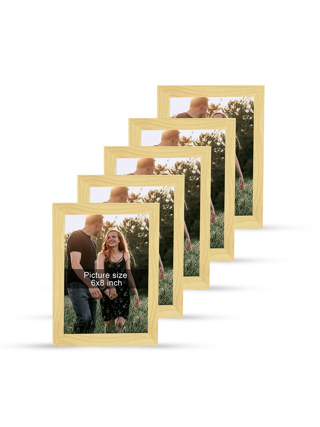 

Art Street Set of 5 Brown Individual Photo Frames