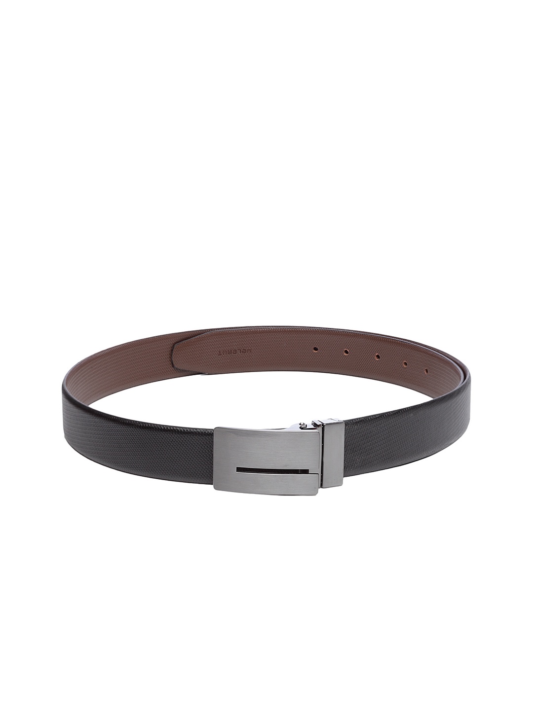 

WELBAWT Men Black & Brown Solid Leather Reversible Belt