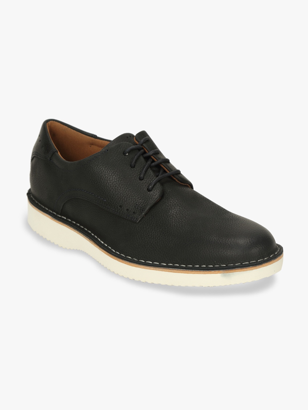 

Florsheim Men Navy Blue Solid Suede Derbys
