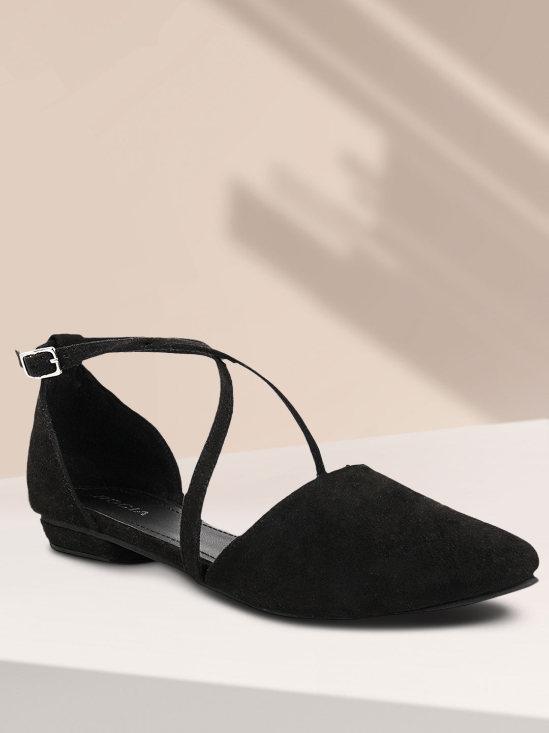 

Rocia Women Black Solid Sandals