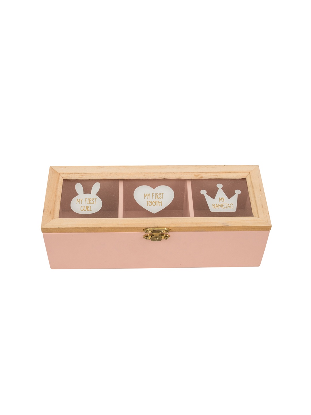 

Chumbak Pink & Brown Multi-Utility Tooth & Tale Storage Box