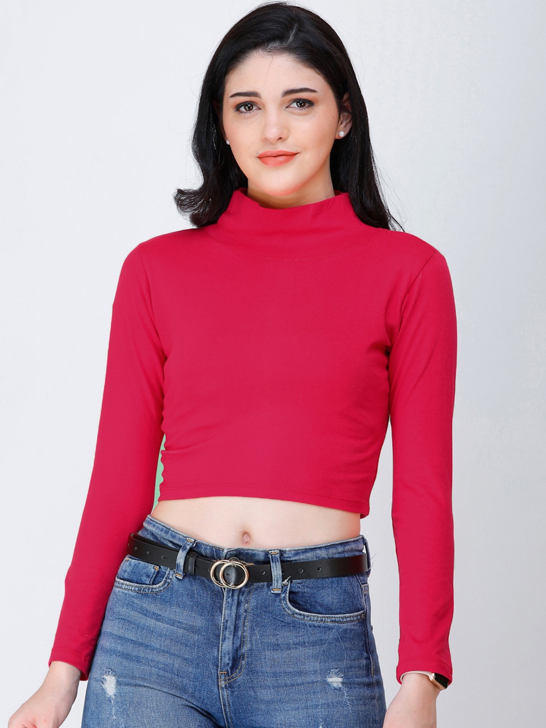 

SCORPIUS Women Magenta Solid Top