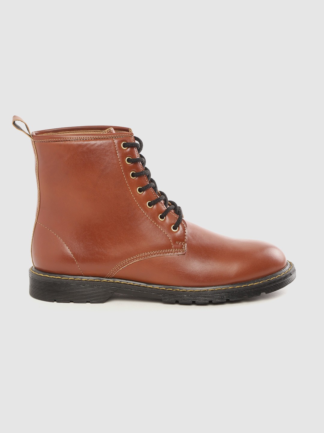 

Roadster Women Brown Solid Mid-Top Flat Boots