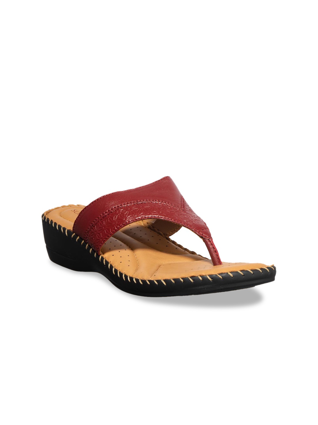 

Khadims Women Red Solid Comfort Heels