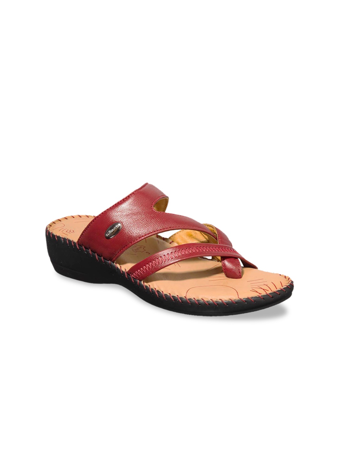 

Khadims Women Red Solid Comfort Heels