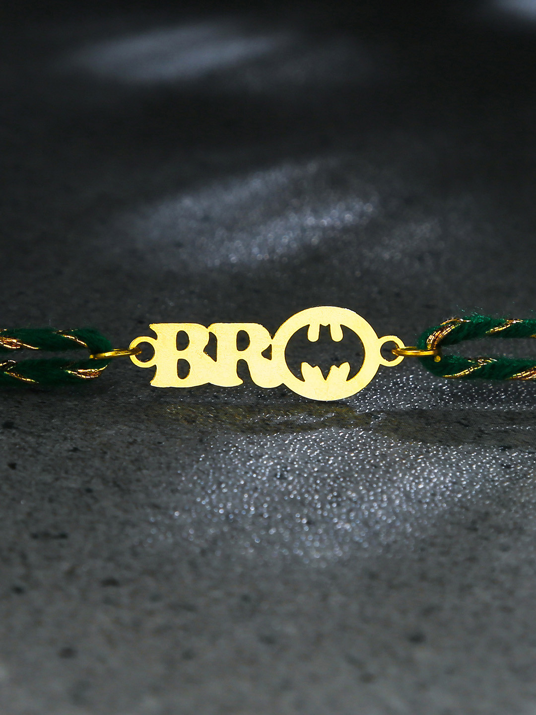 

Bigsmall Men Gold-Toned Brass-Plated Rakhi
