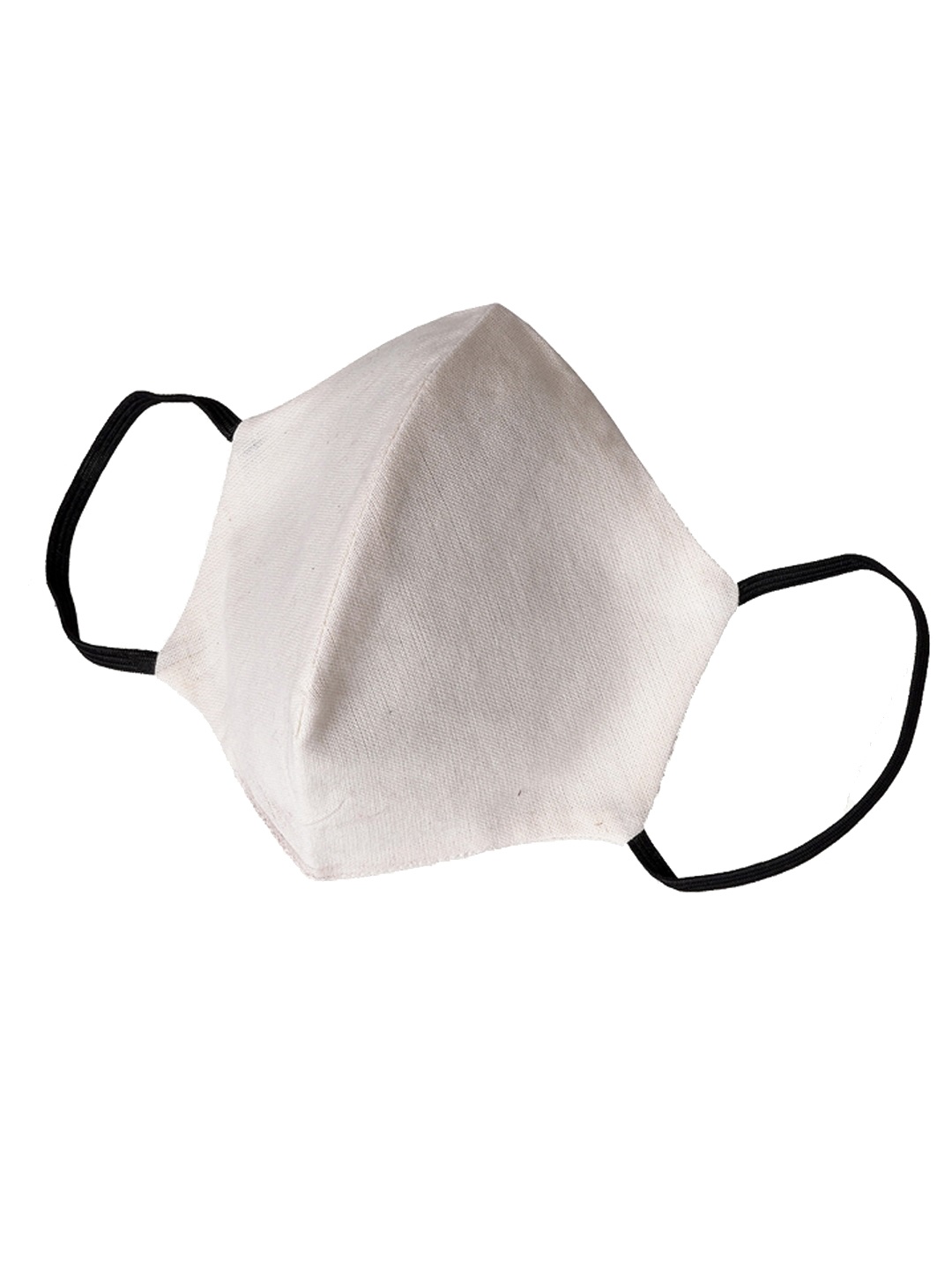 

PANASH Unisex Cream-Coloured Solid Reusable 2-Ply Protective Outdoor Mask