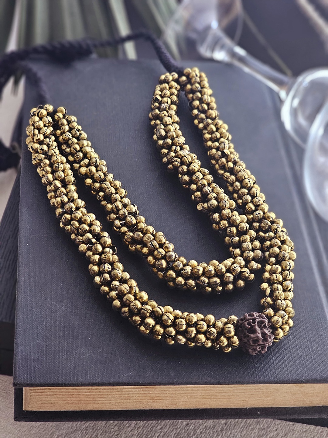 

Binnis Wardrobe Gold-toned Tribal Ghunghru Golden Necklace, Silver