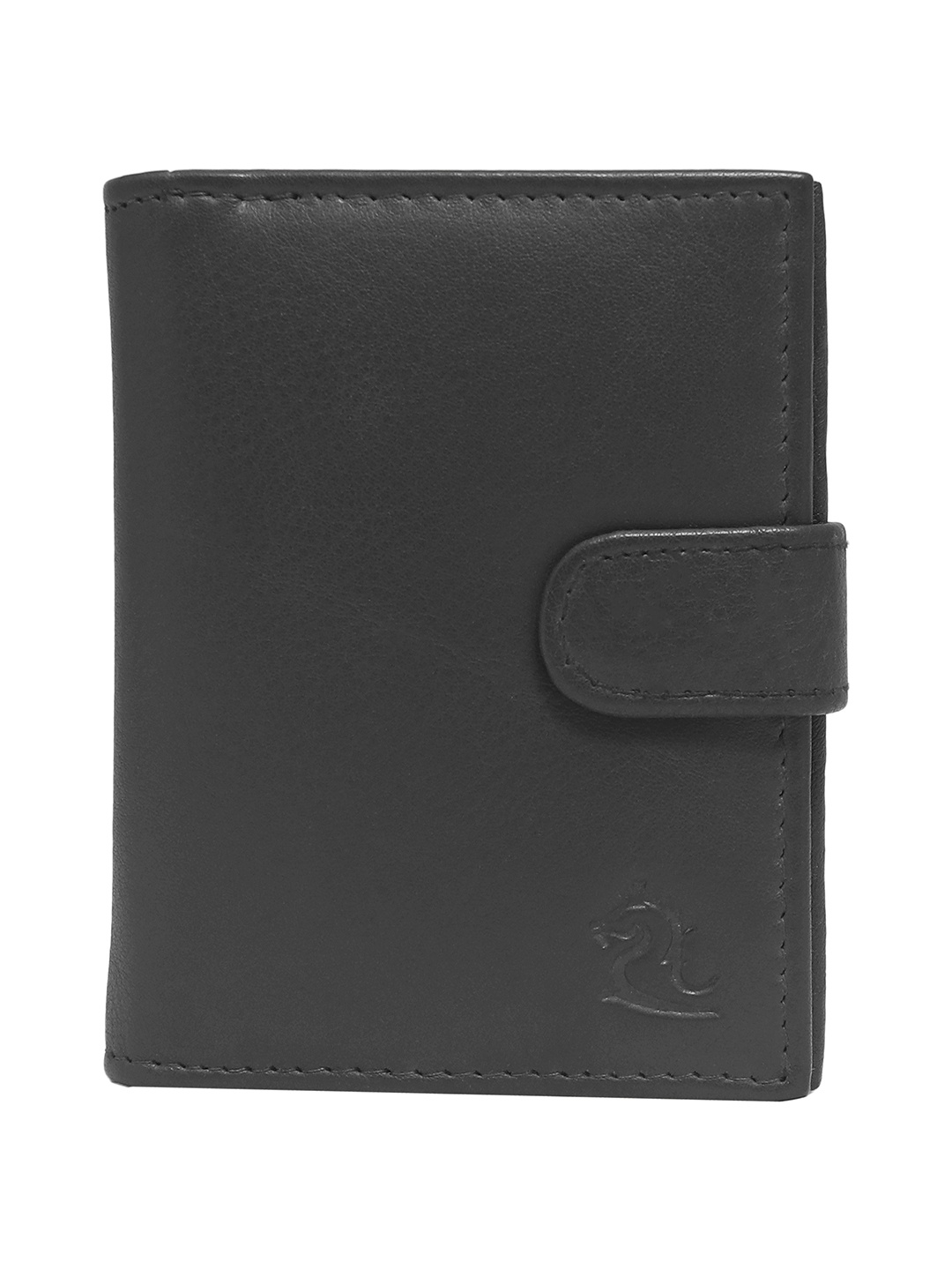 

Kara Unisex Black Solid Leather Card Holder