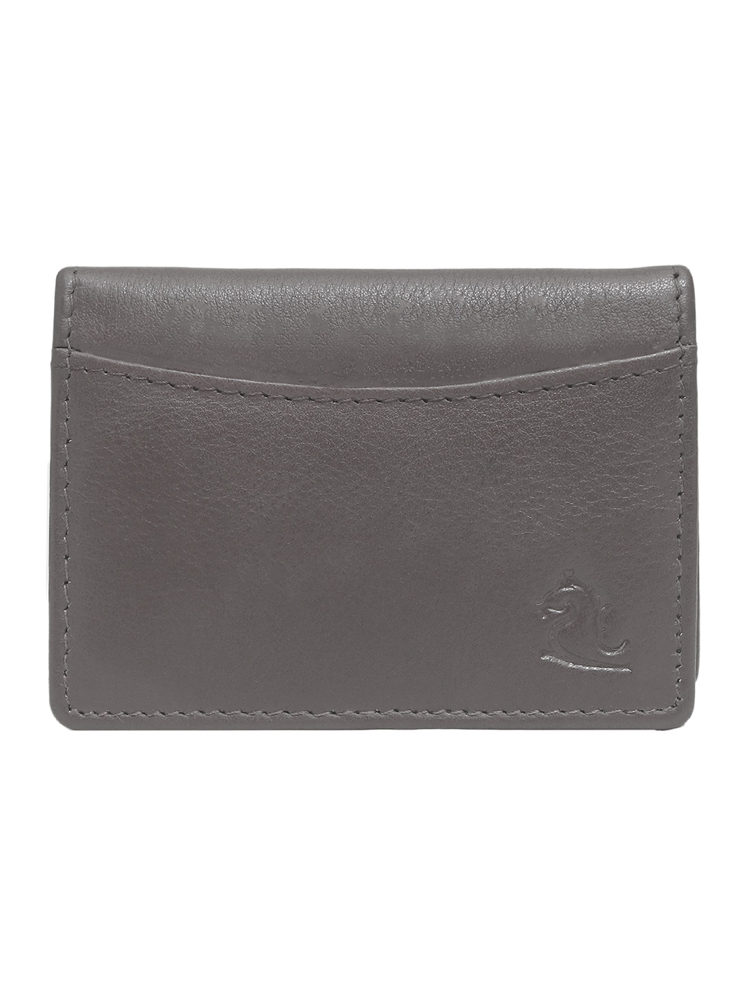 

Kara Unisex Brown Solid Leather Card Holder