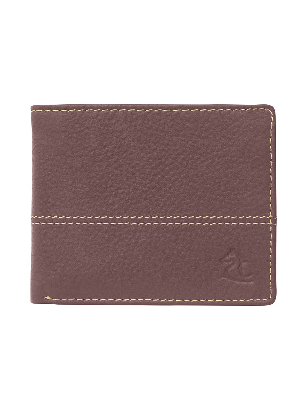 

Kara Men Maroon Solid Two Fold Leather Wallet