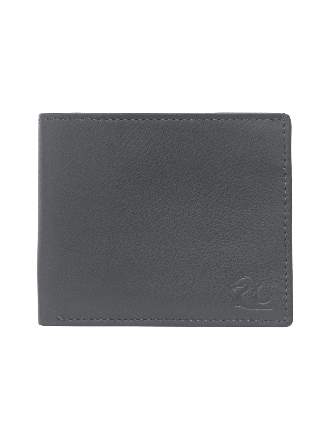 

Kara Men Black Solid Two Fold Leather Wallet