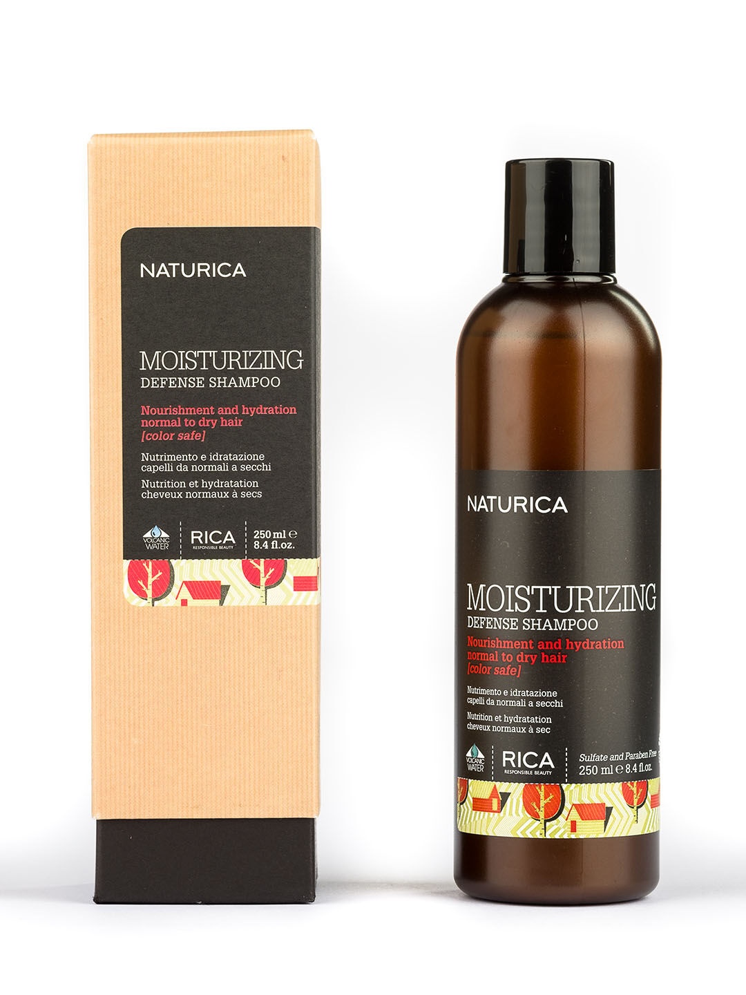 

Naturica Moisturising Defense Shampoo by Rica 250ml, Brown