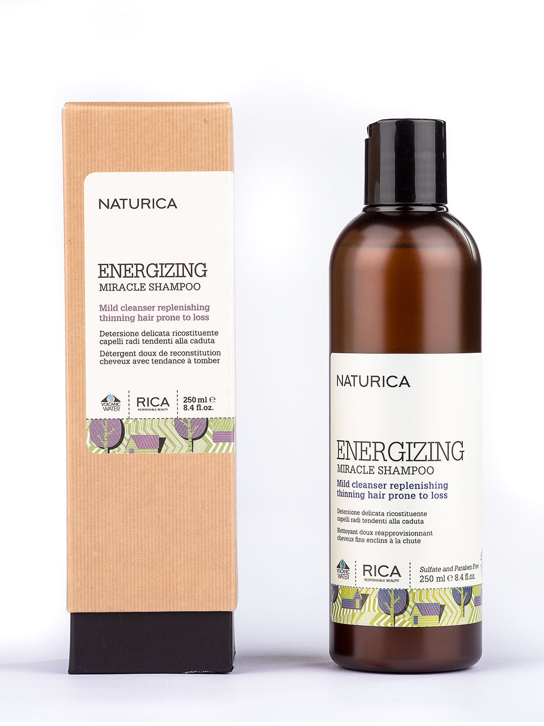 

Naturica Unisex Energizing Miracle Shampoo 250ml, Brown