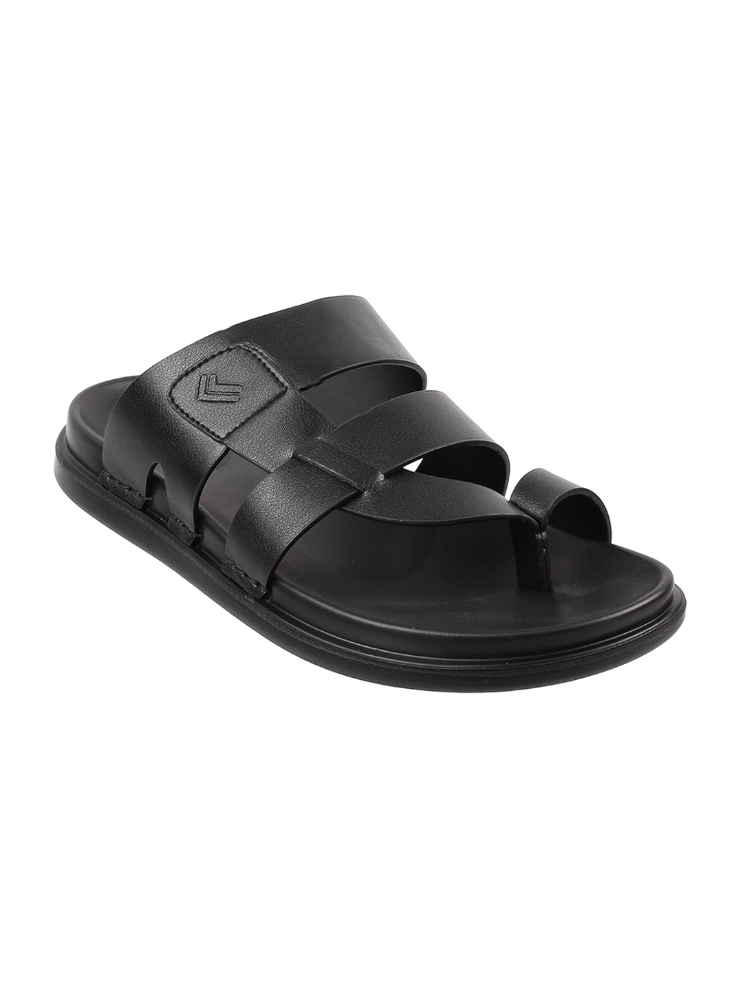 

Metro Men Black Comfort Sandals