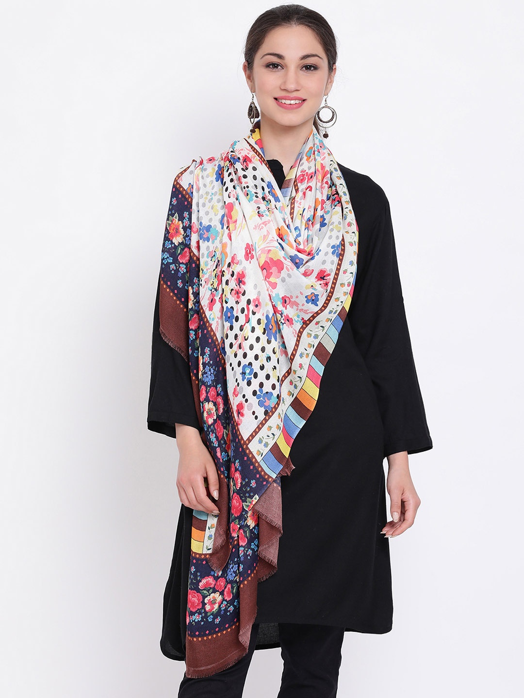 

SHINGORA Women Multicoloured Printed Stole, Multi