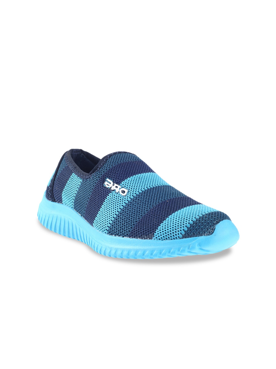 

Khadims Women Blue Woven Design Slip-On Sneakers