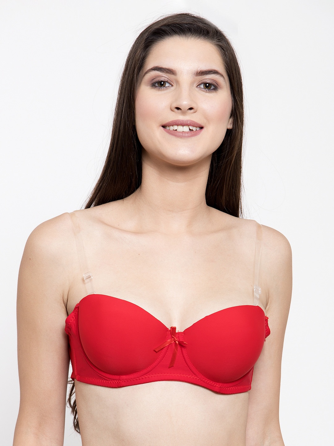

GRACIT Red Solid Underwired Lightly Padded Push-Up Bra PW990-03-32B
