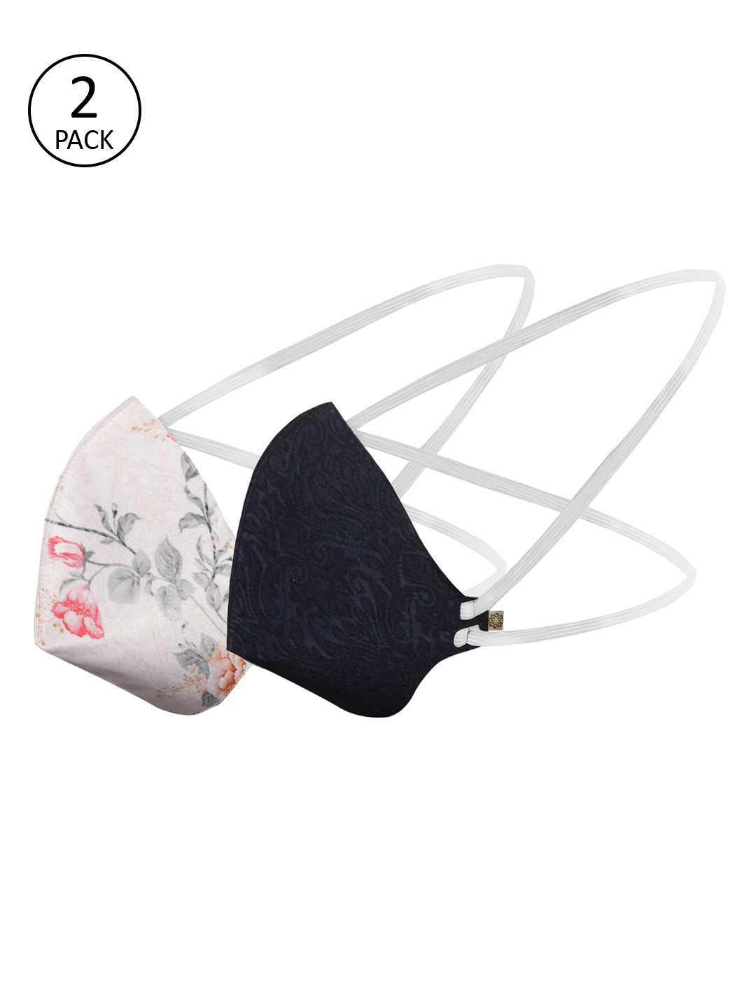 

VASTRAMAY Adults Pack of 2 Reusable 3-Layers Head Band Outdoor Masks, Pink
