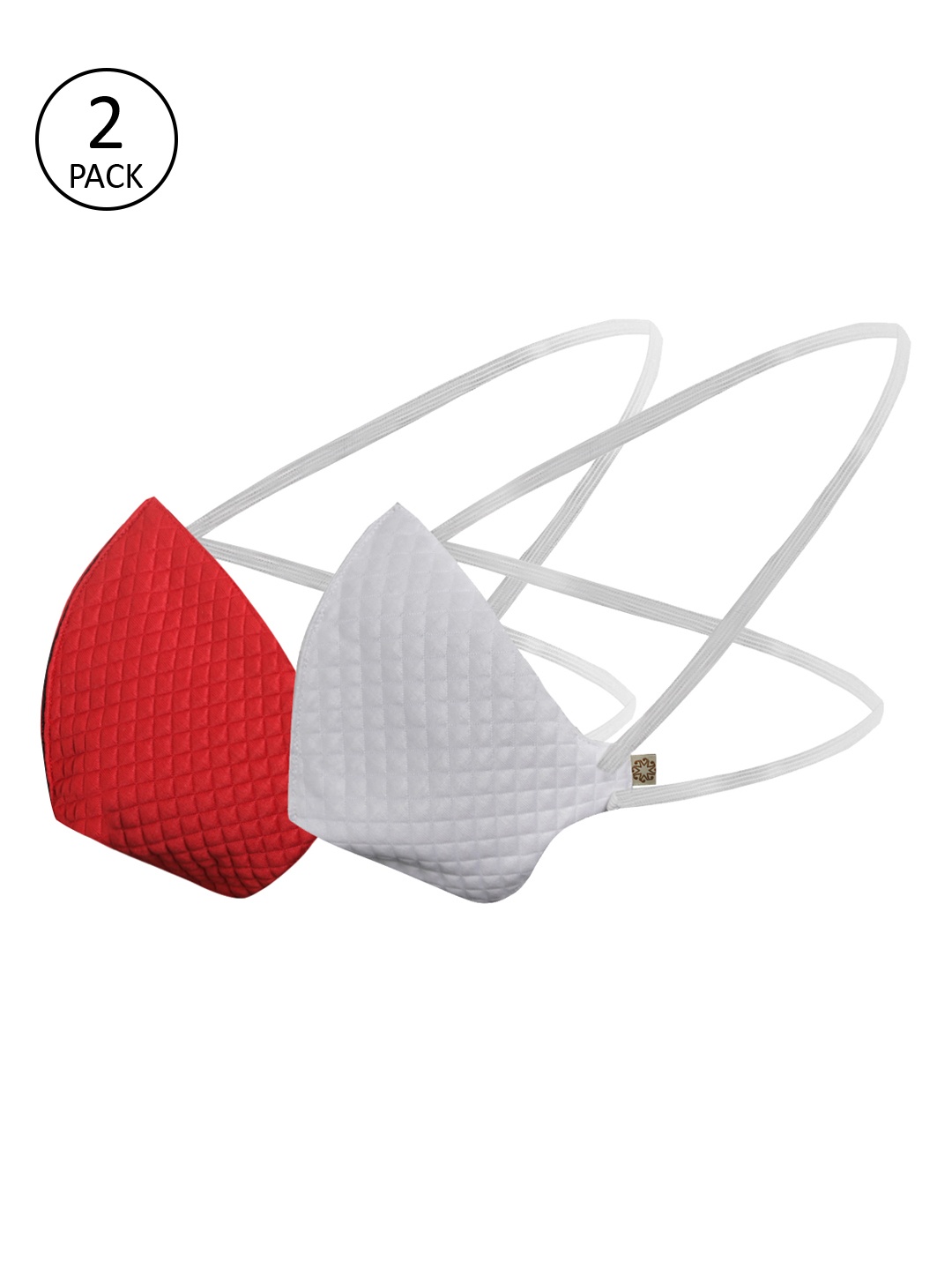 

VASTRAMAY Unisex 2 Pcs 3-Ply Anti-Pollution Reusable Outdoor Masks, Red