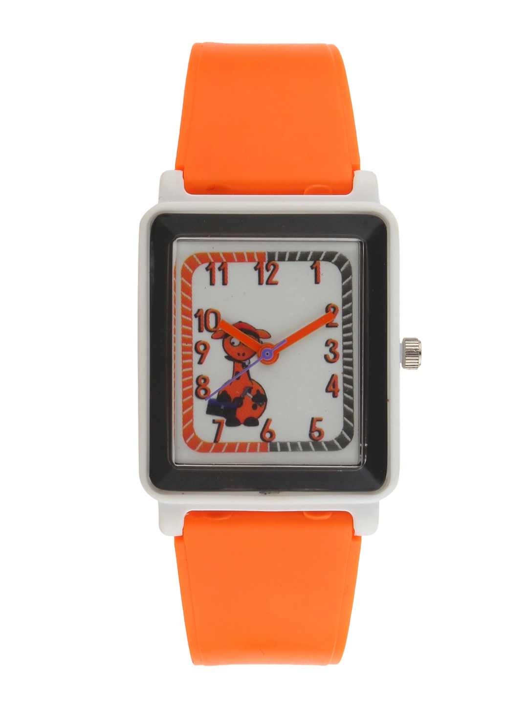 

Fantasy World Boys White & Orange Analogue Watch