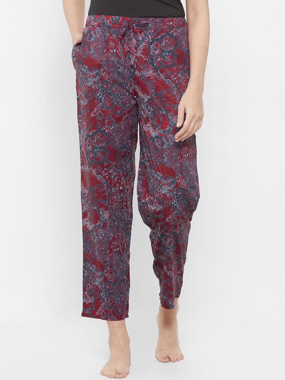 

Soie Women Red & Blue Printed Lounge Pants NT-121PJ-24