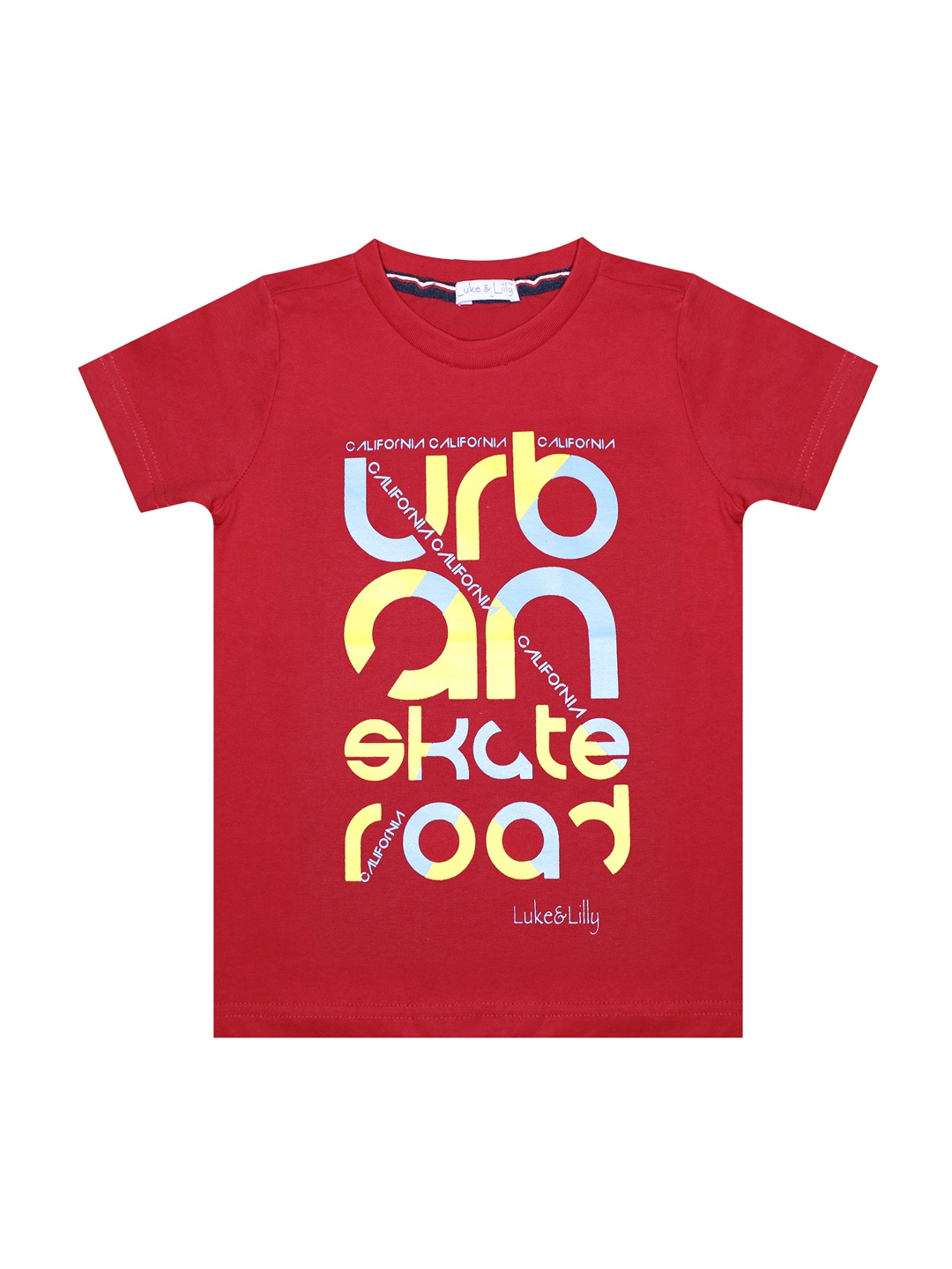 

Luke & Lilly Boys Red Printed Round Neck T-shirt