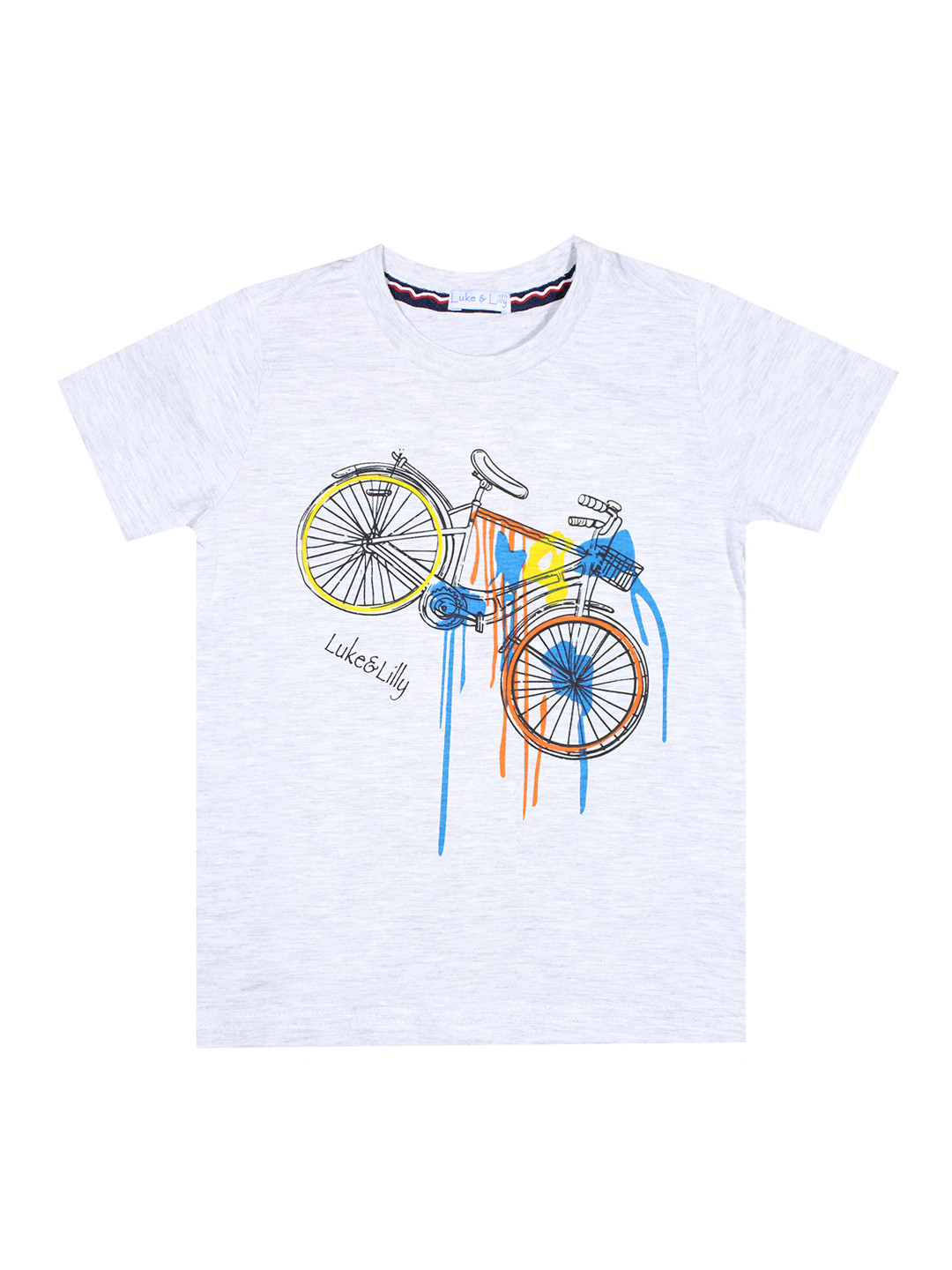 

Luke & Lilly Boys Grey Printed Round Neck T-shirt