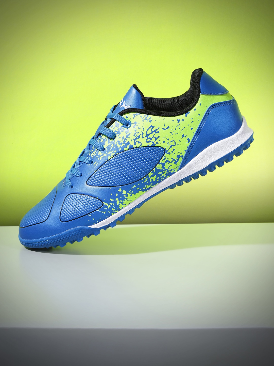 

HRX by Hrithik Roshan Blue & Green Printed Football Shoes